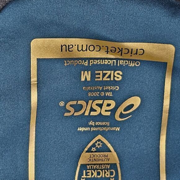 Asics M Men's Training Vest Cricket Australia NWT Sports Legion Blue‎ Training - Picture 6 of 9